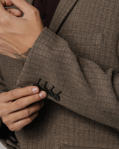 EVERYDAY BLAZER - MARRÓN/CUADROS