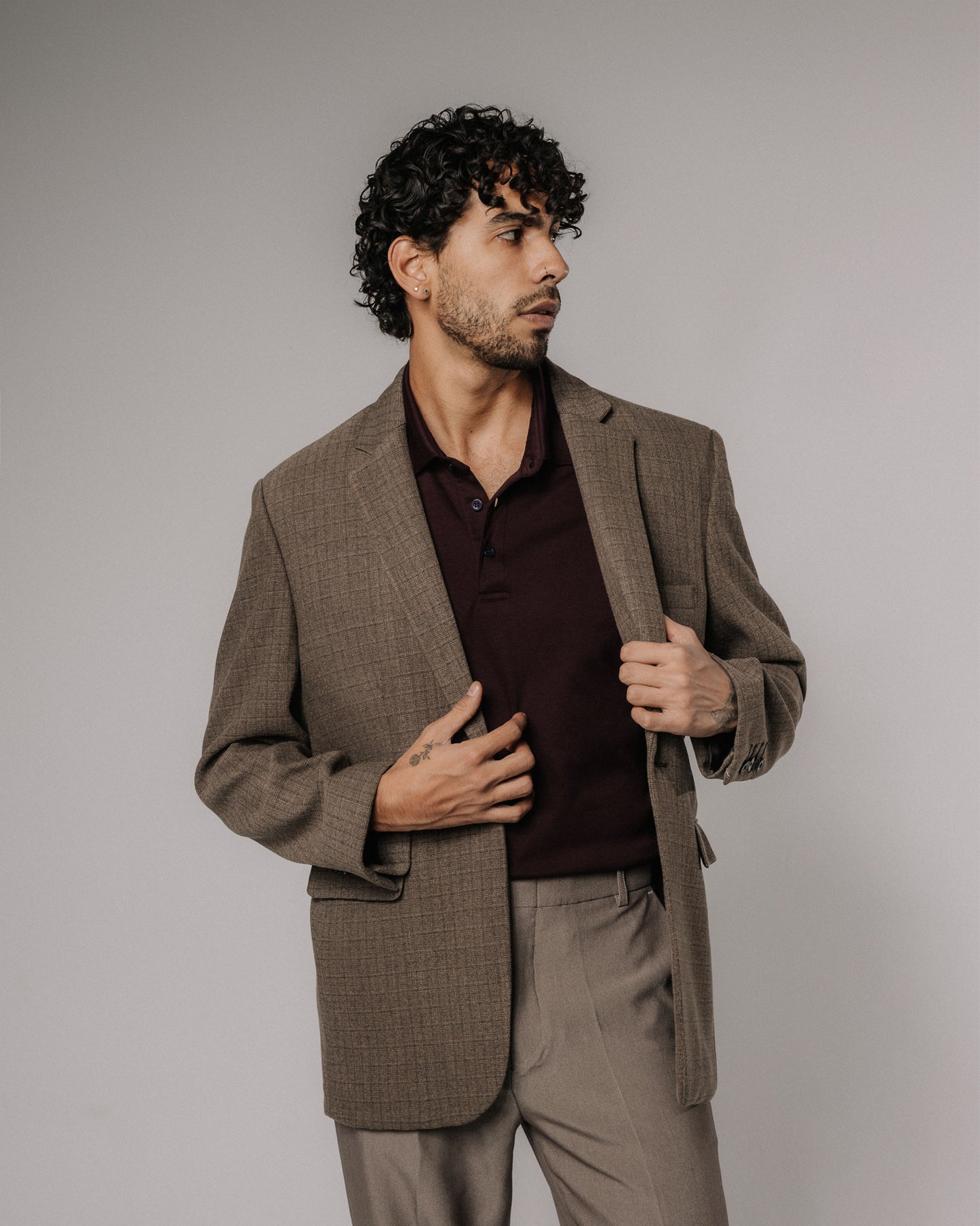EVERYDAY BLAZER - MARRÓN/CUADROS
