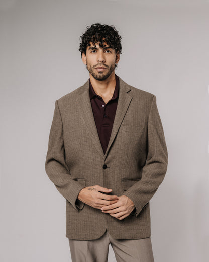EVERYDAY BLAZER - MARRÓN/CUADROS