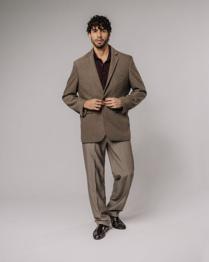 EVERYDAY BLAZER - MARRÓN/CUADROS