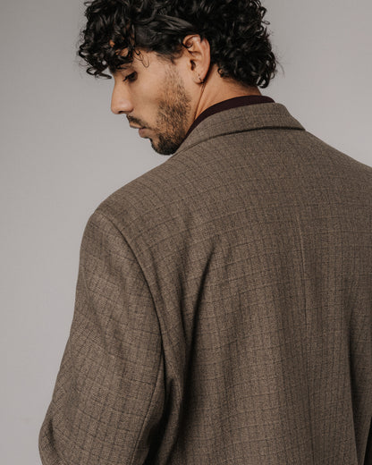 EVERYDAY BLAZER - MARRÓN/CUADROS
