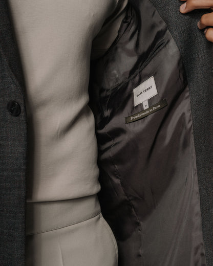 EVERYDAY BLAZER - GRIS/TEXTURA