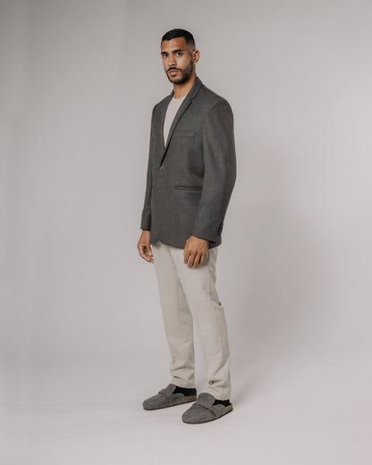 EVERYDAY BLAZER - GRIS/TEXTURA
