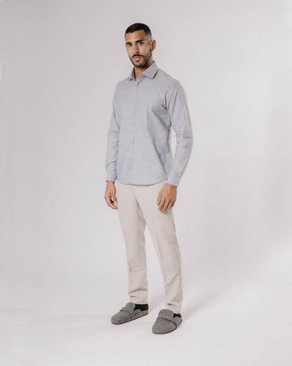 Camisa pechera multiposición — gris/lineas