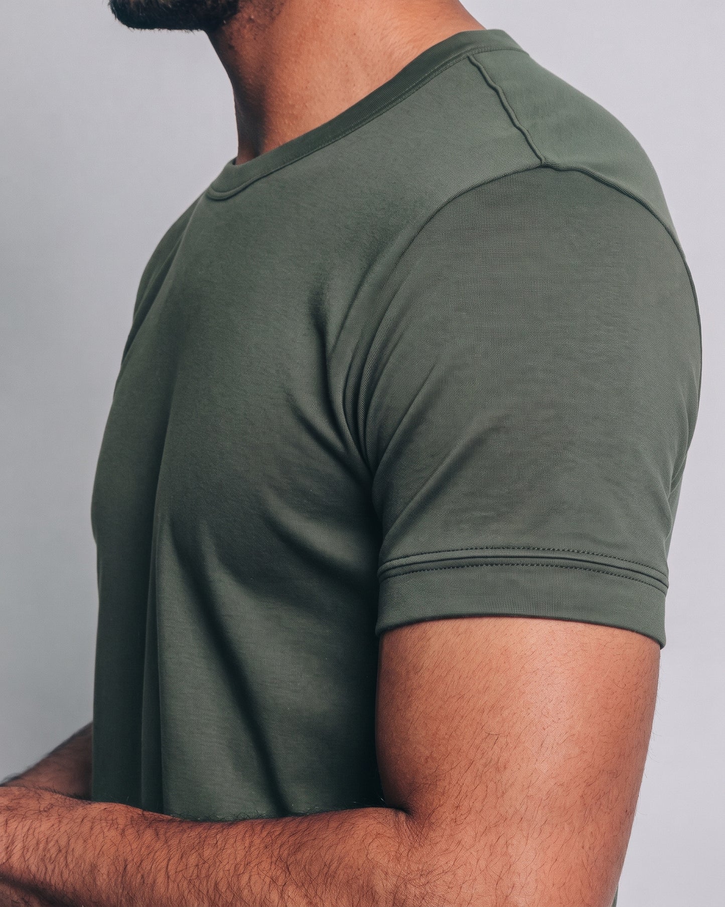 Camiseta básica de pima - sage green