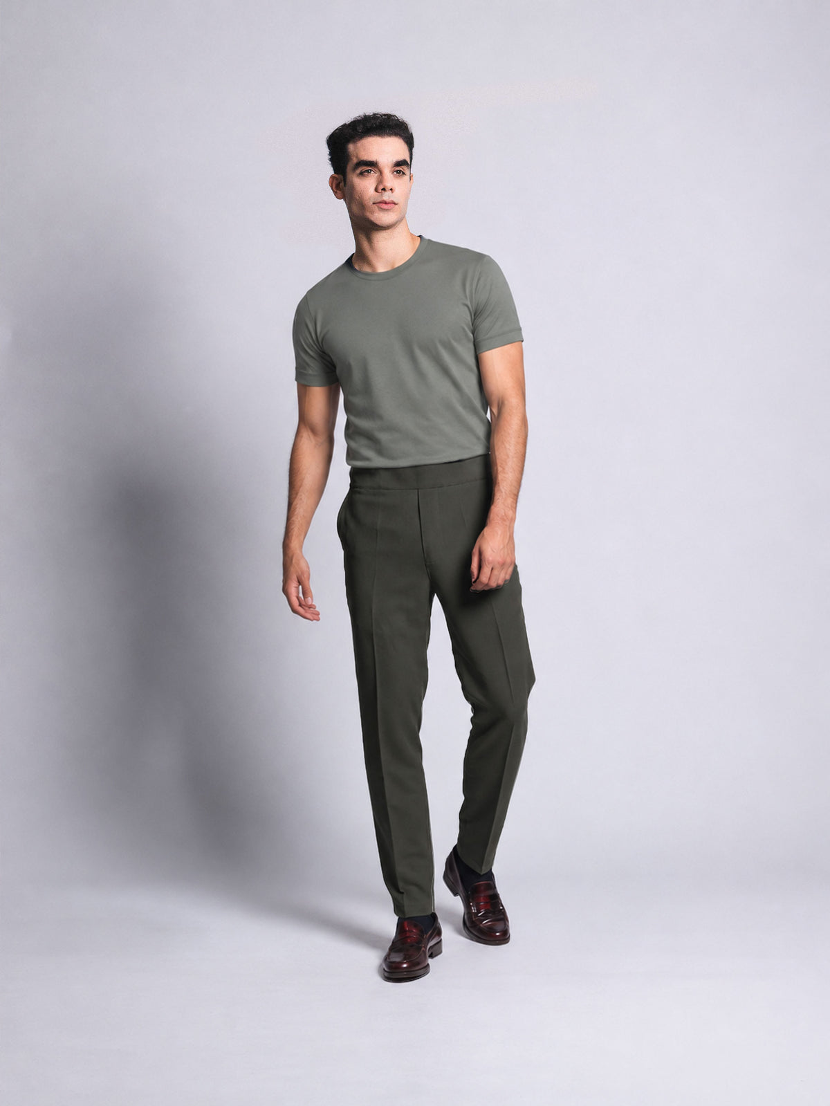 Jogger de vestir 2.0 — olivo
