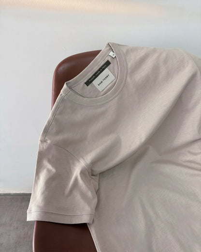 Camiseta básica de pima — white sand