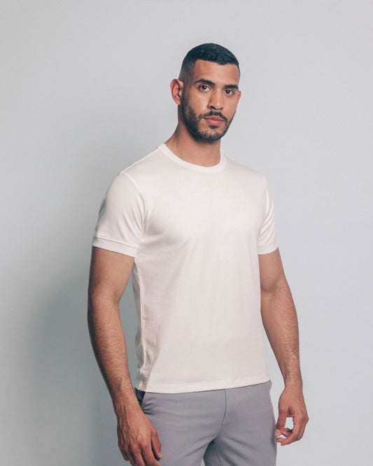 Camiseta básica de pima - soft nude