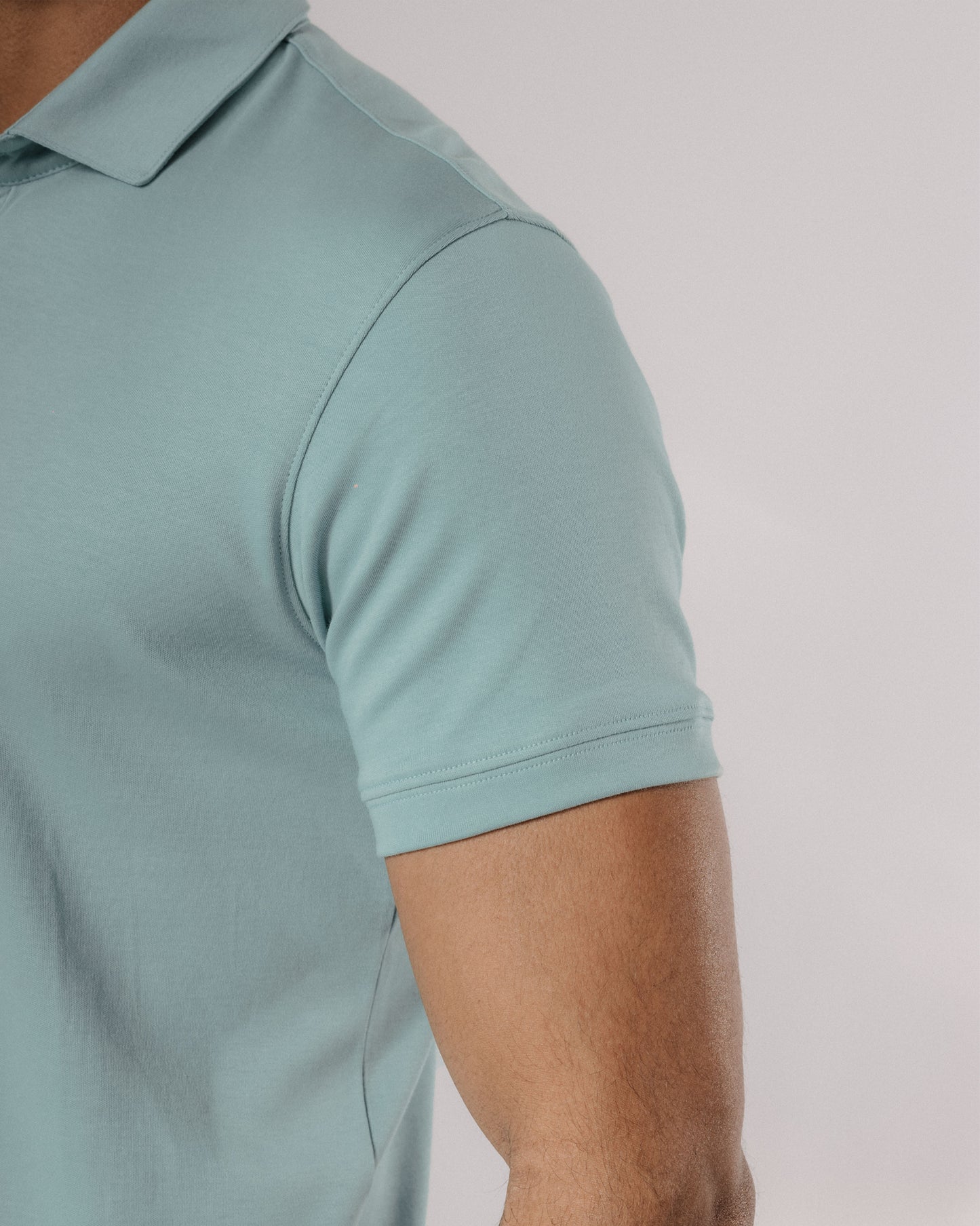 Polo de pima - aqua