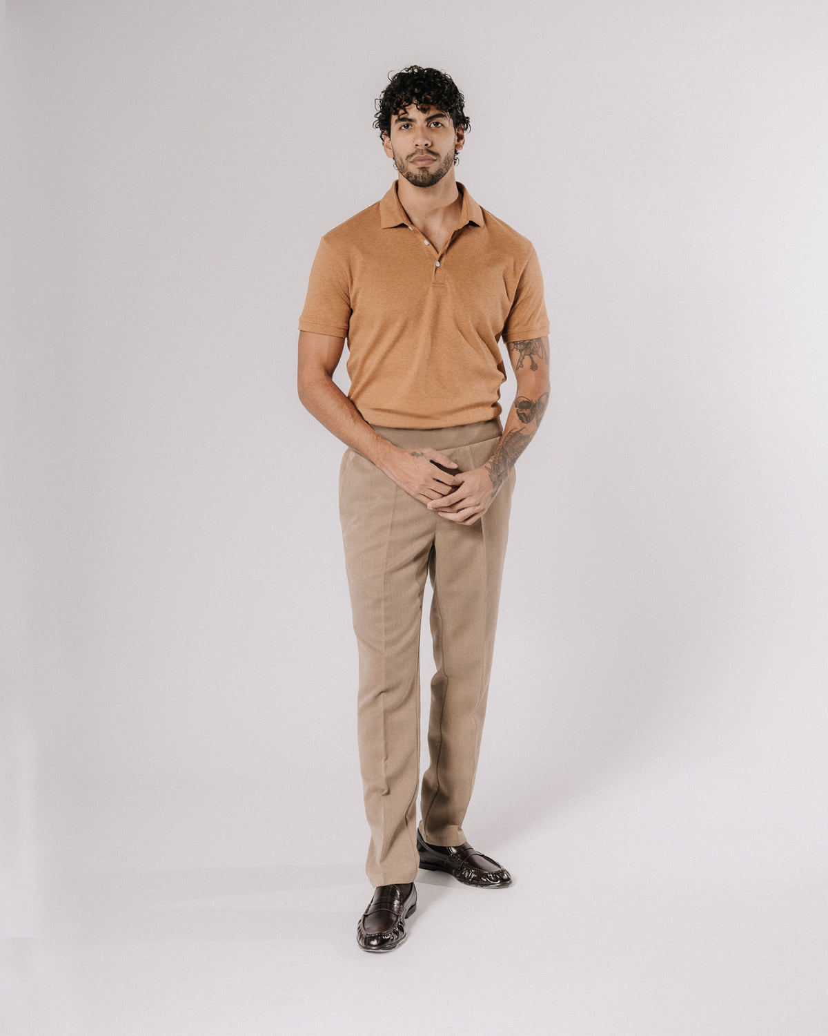 Polo de pima — cinammon