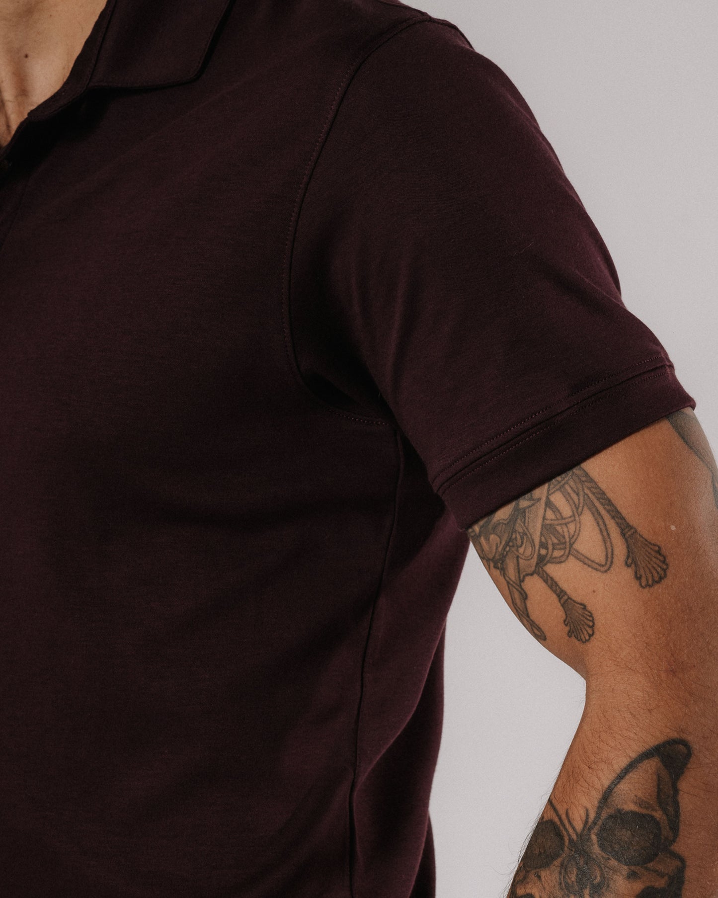 Polo de pima - merlot