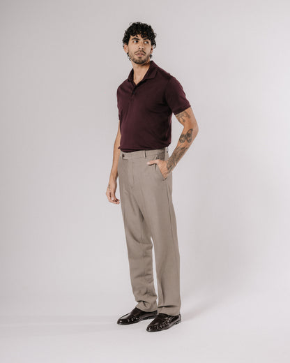 Polo de pima - merlot