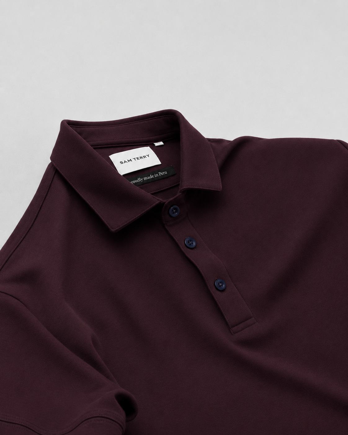 Polo de pima - merlot