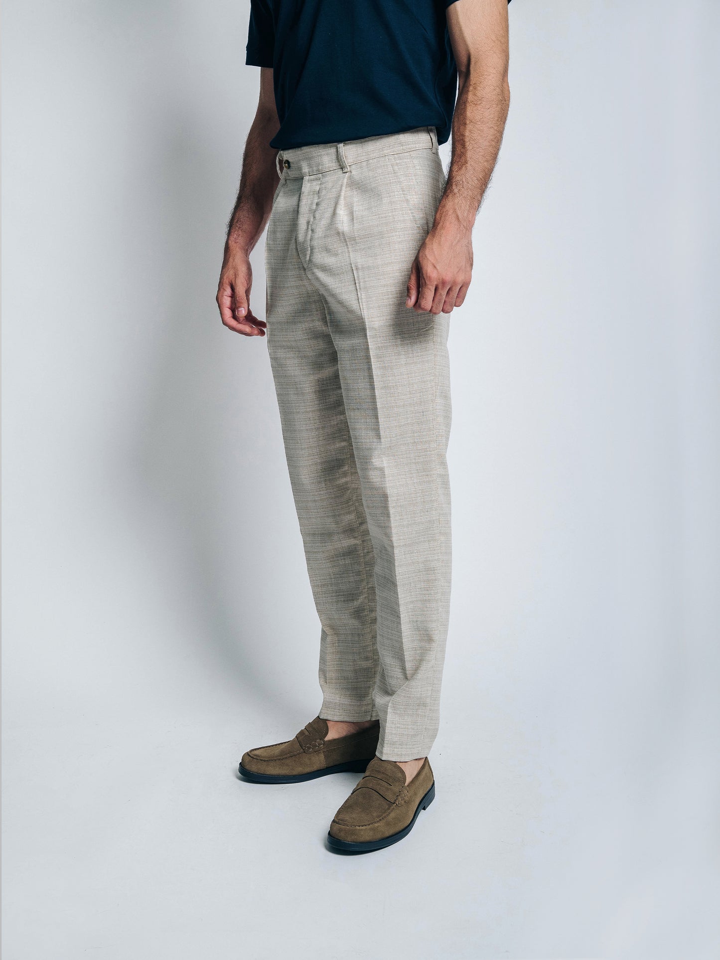Sastre con pinzas 2.0 de lino - beige